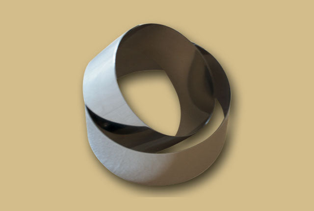 Coppa pasta set due anelli inox H 50mm diametro 80/100mm A-258