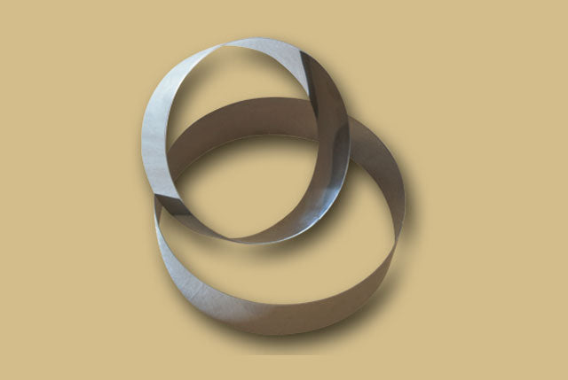 Coppa pasta set due anelli inox H 50mm diametro 175/200mm A-260