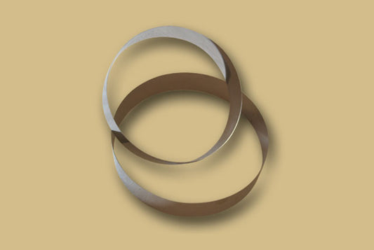 Coppa pasta set due anelli inox H 50mm diametro 220/250mm A-261