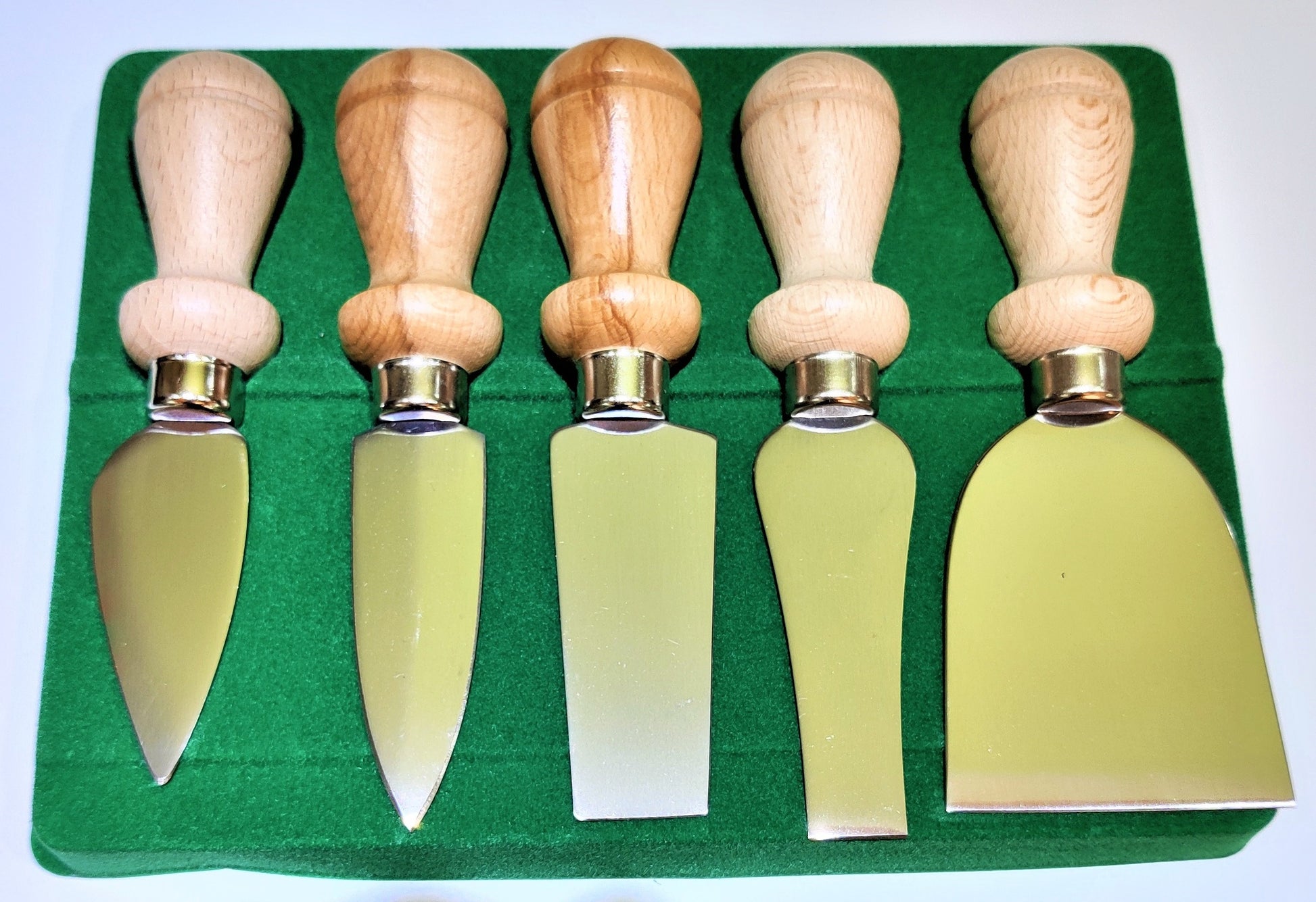 Set di coltelli 5 per tagliere di formaggi in acciaio inox