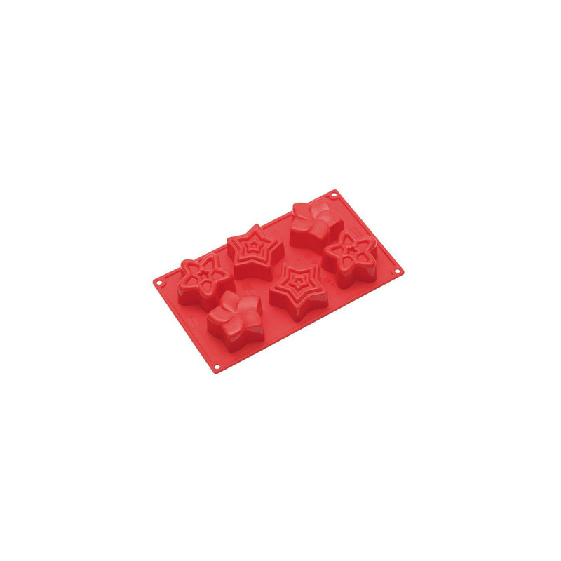 Stampo silicone platonico multiporzione sei stelle FR067RSAS