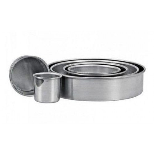 Teglia in alluminio adatta per Pan di Spagna Ø 10 x h 10 cm.