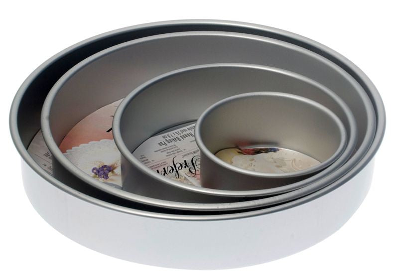 Teglia in alluminio adatta per Pan di Spagna Ø 10 x h 5 cm.