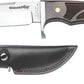Coltello Caccia Black Fox Bowie Knife W/Leather Sheath Bf-005 WD