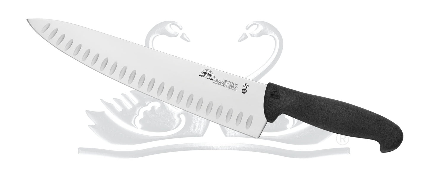 Due Cigni coltello da cuoco alveolato cm 25 2C 415/25 AN