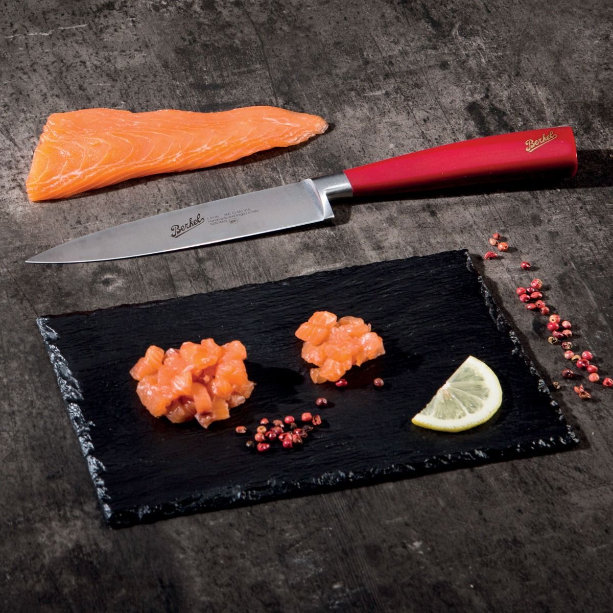 Berkel coltello Elegance per scaloppare filettare cm21 rosso KEP1FI21SRRBL