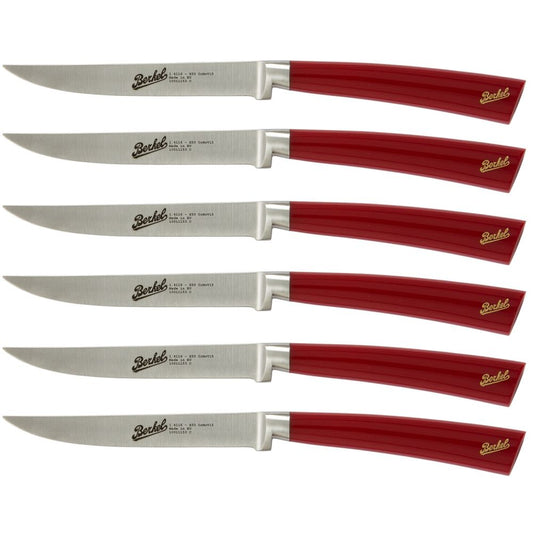 Berkel Elegance set 6 coltelli bistecca Rosso KEP6ST11SRRGB