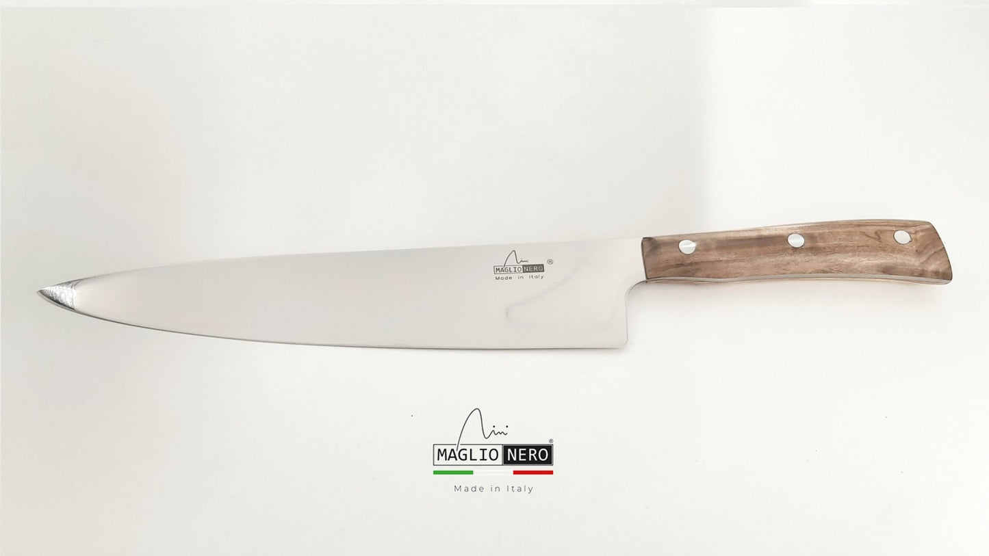 Maglio Nero coltello da cucina 25 cm Iside manico ulivo UV1625