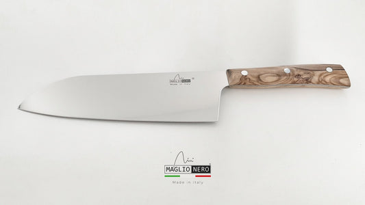Maglio Nero coltello Santoku Maxi 21cm Iside manico ulivo UV5521