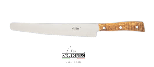 Maglio Nero coltello x panettiere 26cm Iside manico ulivo UV1926