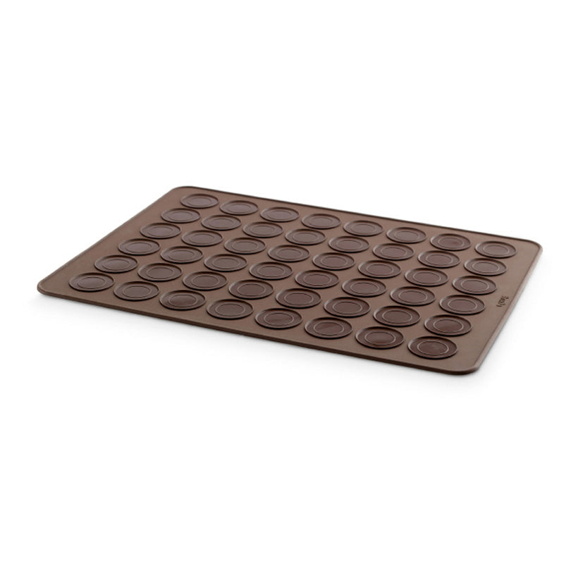 Tappetino silicone platinico per macaron cm 40x30x1,2 dischi 48