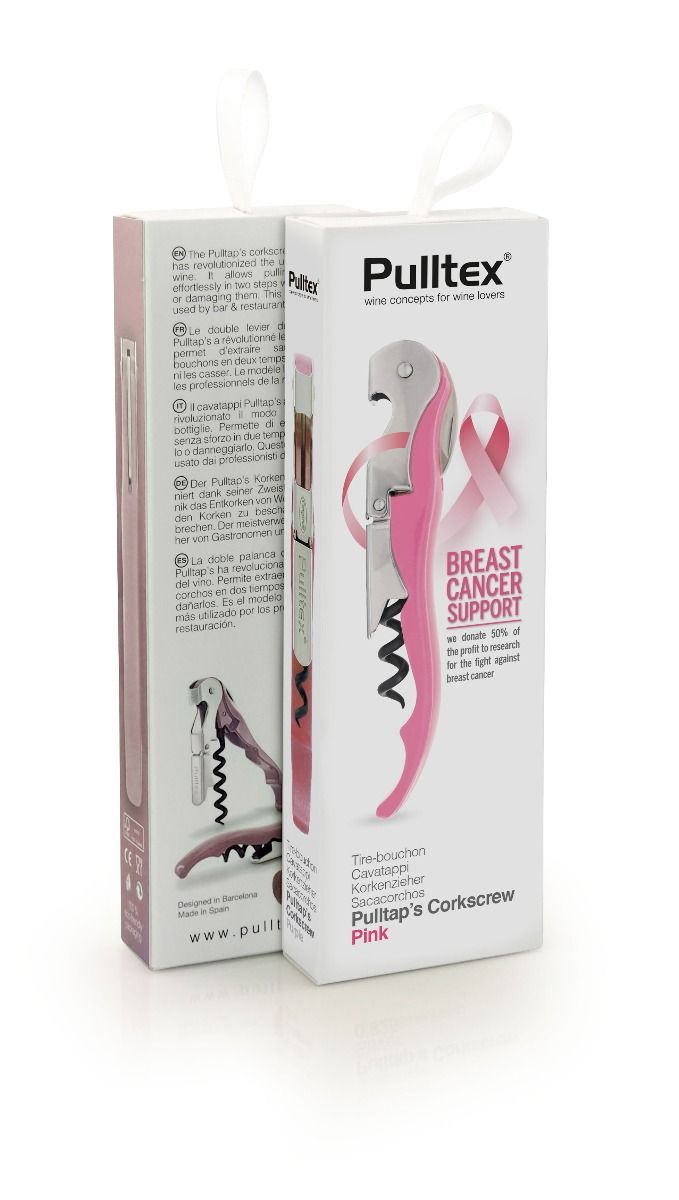Pulltex Cavatappi Pulltap's rosa Special Edition con custodia